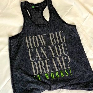 3/$27 ITWORKS! Shimmery tank!